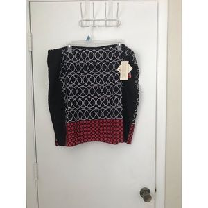 Patterned pencil skirt, 22